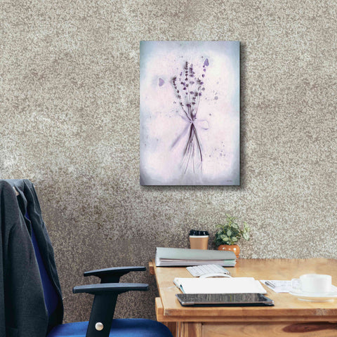 Image of 'Lavender and Butterflies I' by Lori Deiter, Canvas Wall Art,18 x 26