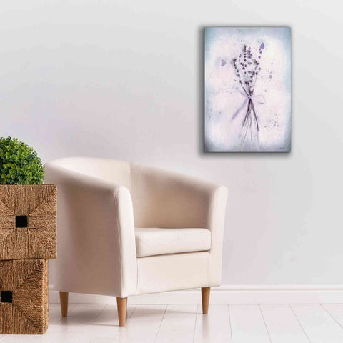 Image of 'Lavender and Butterflies I' by Lori Deiter, Canvas Wall Art,18 x 26