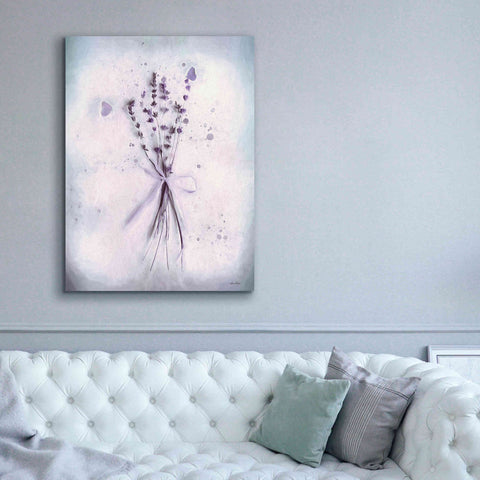 Image of 'Lavender and Butterflies I' by Lori Deiter, Canvas Wall Art,40 x 54