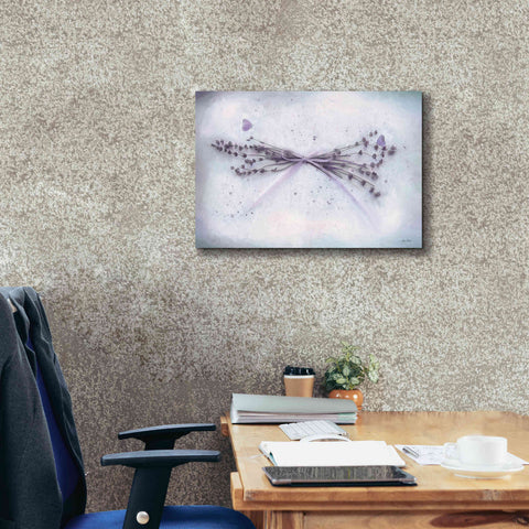 Image of 'Lavender and Butterflies II' by Lori Deiter, Canvas Wall Art,26 x 18