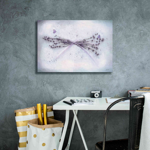 Image of 'Lavender and Butterflies II' by Lori Deiter, Canvas Wall Art,26 x 18