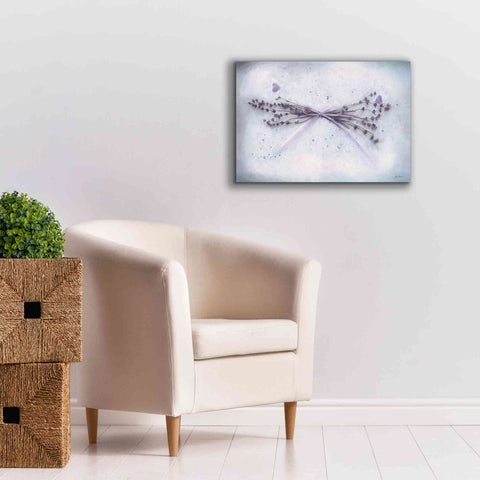 Image of 'Lavender and Butterflies II' by Lori Deiter, Canvas Wall Art,26 x 18