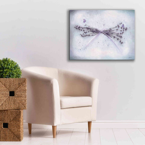 Image of 'Lavender and Butterflies II' by Lori Deiter, Canvas Wall Art,34 x 26