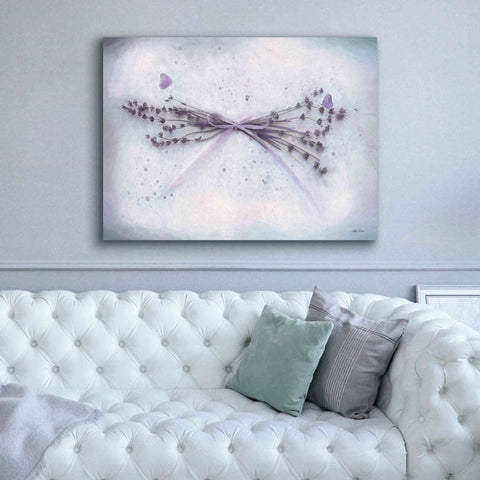 Image of 'Lavender and Butterflies II' by Lori Deiter, Canvas Wall Art,54 x 40