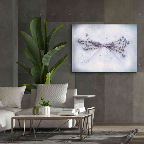 Image of 'Lavender and Butterflies II' by Lori Deiter, Canvas Wall Art,54 x 40