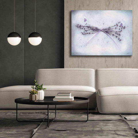 Image of 'Lavender and Butterflies II' by Lori Deiter, Canvas Wall Art,54 x 40