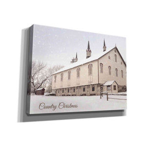 'Country Christmas Church' by Lori Deiter, Canvas Wall Art