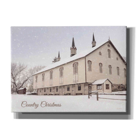 Image of 'Country Christmas Church' by Lori Deiter, Canvas Wall Art