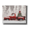 'Red Truck with Christmas Tree II' by Lori Deiter, Canvas Wall Art