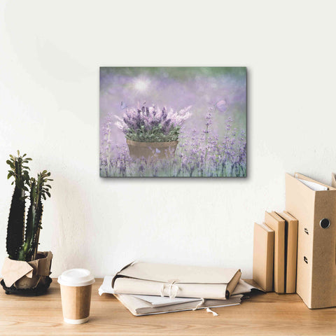 Image of 'Lavender Basket' by Lori Deiter, Canvas Wall Art,16 x 12