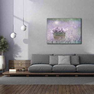 'Lavender Basket' by Lori Deiter, Canvas Wall Art,54 x 40