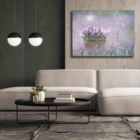 Image of 'Lavender Basket' by Lori Deiter, Canvas Wall Art,54 x 40