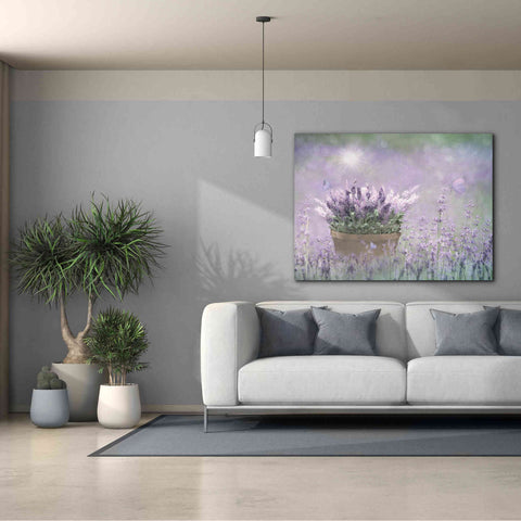 Image of 'Lavender Basket' by Lori Deiter, Canvas Wall Art,54 x 40