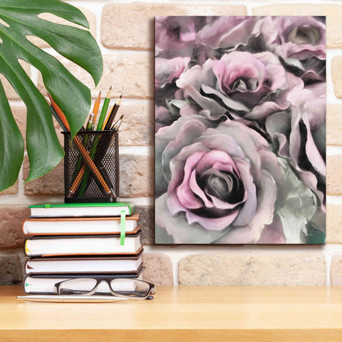 Image of 'Painted Roses' by Lori Deiter, Canvas Wall Art,12 x 16