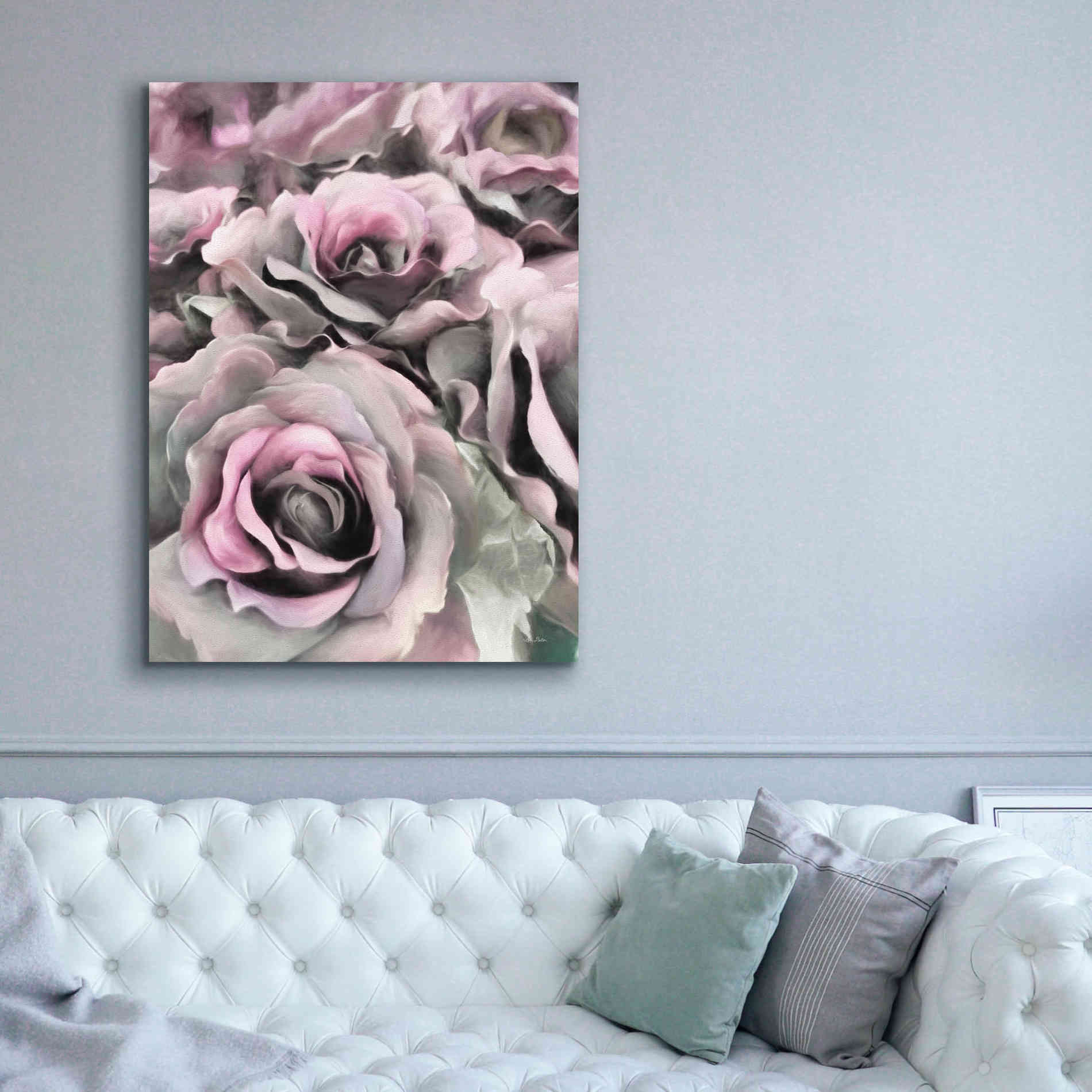 'Painted Roses' by Lori Deiter, Canvas Wall Art,40 x 54