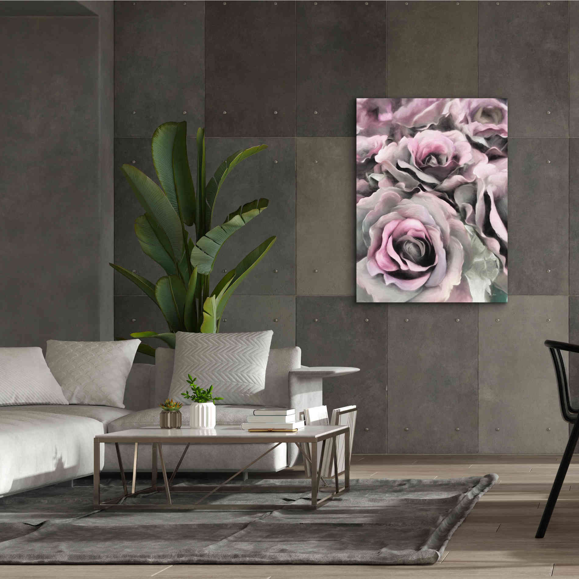 'Painted Roses' by Lori Deiter, Canvas Wall Art,40 x 54