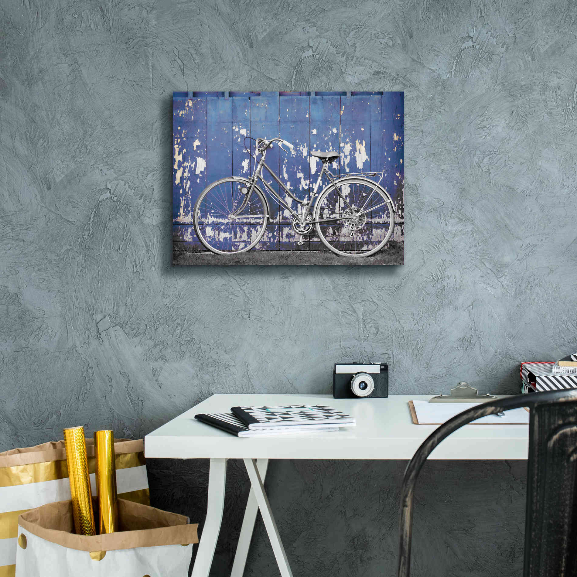 'Grungy Bike' by Lori Deiter, Canvas Wall Art,16 x 12