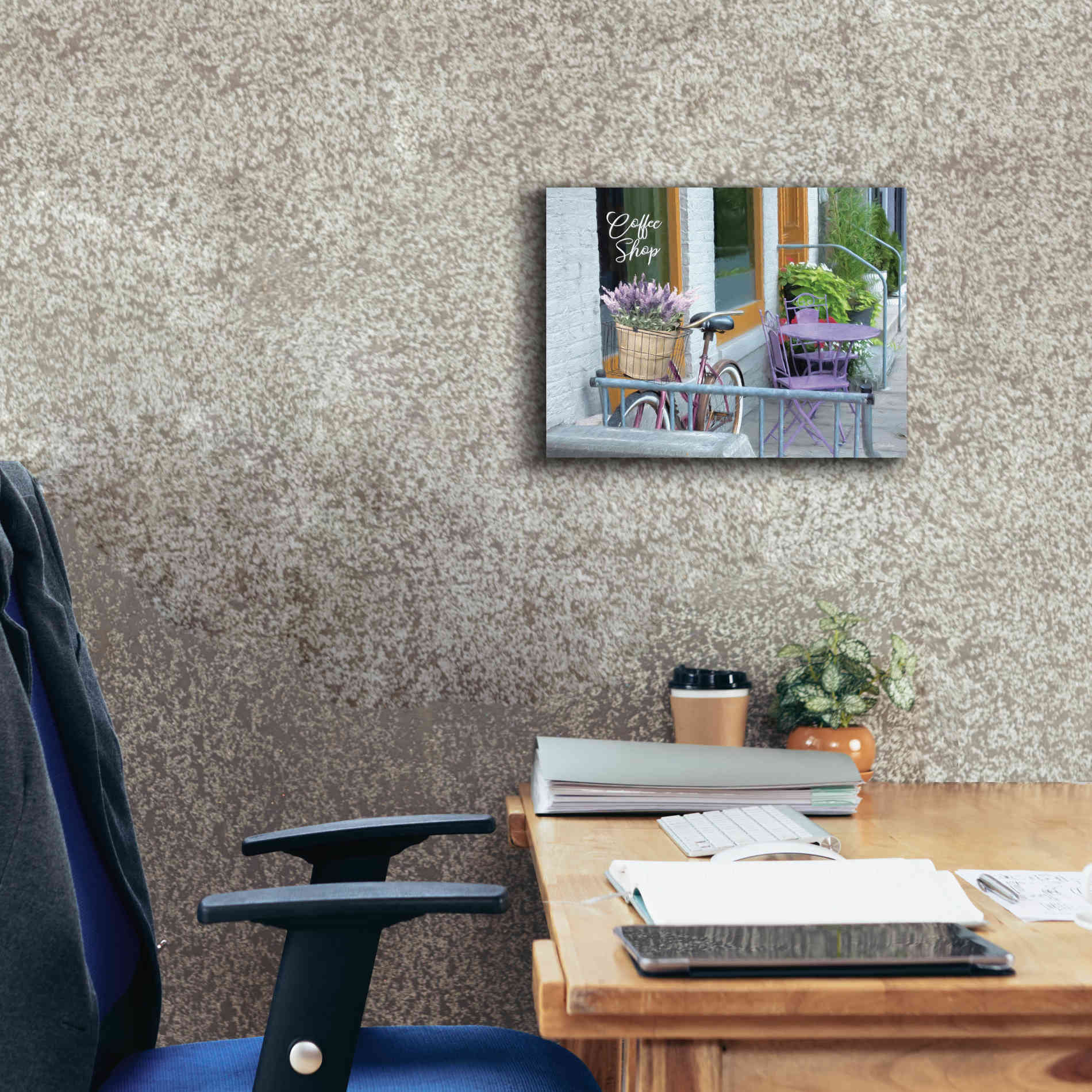 'Coffee Shop Visit' by Lori Deiter, Canvas Wall Art,16 x 12