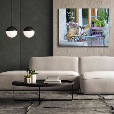 Image of 'Coffee Shop Visit' by Lori Deiter, Canvas Wall Art,54 x 40