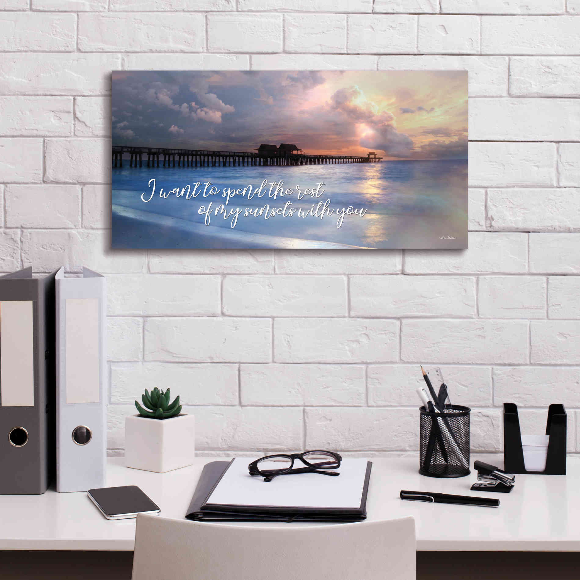 'Rest of My Sunsets I' by Lori Deiter, Canvas Wall Art,24 x 12