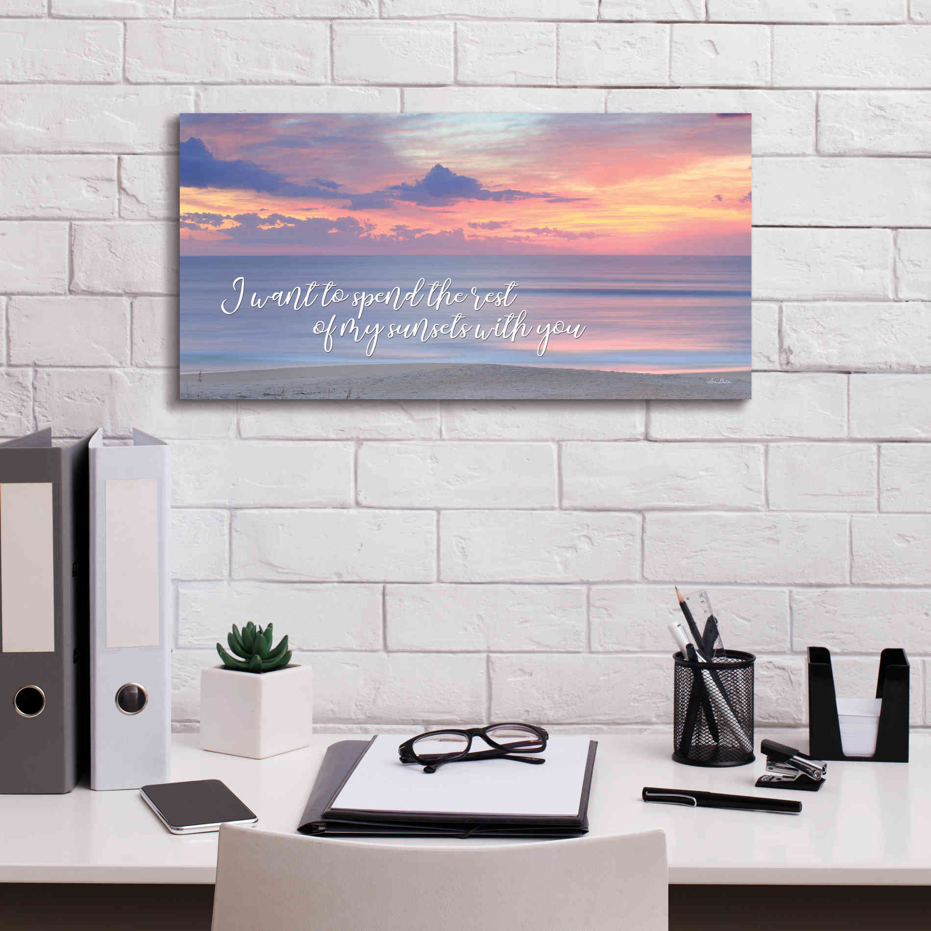 'Rest of My Sunsets II' by Lori Deiter, Canvas Wall Art,24 x 12