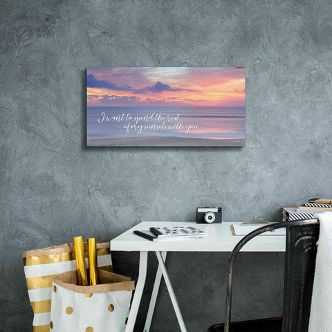 Image of 'Rest of My Sunsets II' by Lori Deiter, Canvas Wall Art,24 x 12
