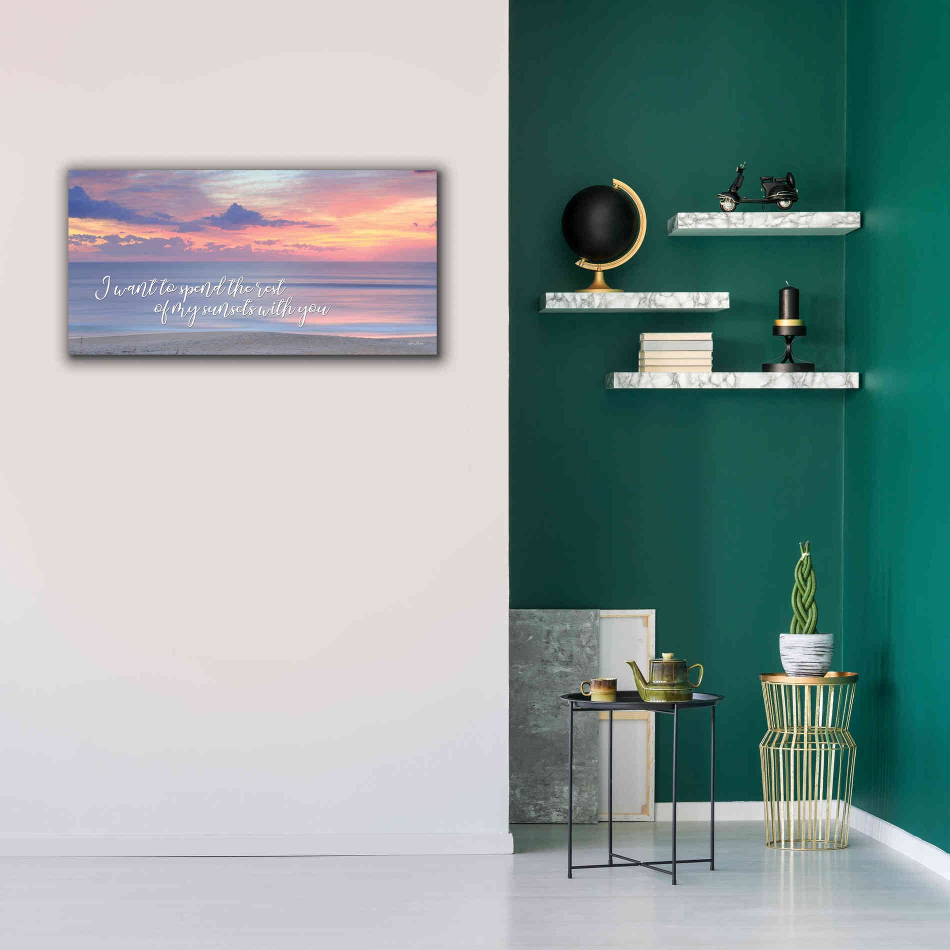 'Rest of My Sunsets II' by Lori Deiter, Canvas Wall Art,40 x 20