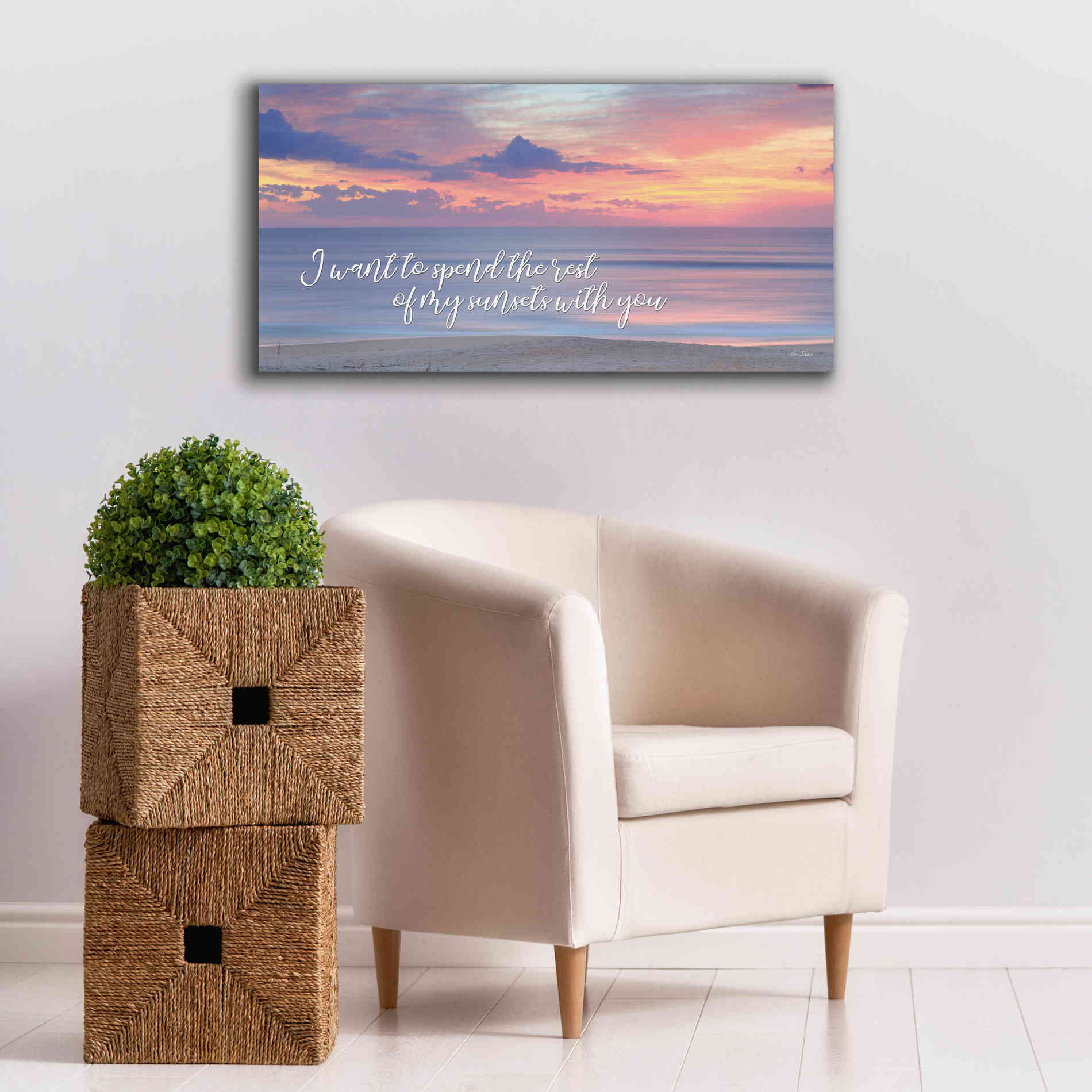 'Rest of My Sunsets II' by Lori Deiter, Canvas Wall Art,40 x 20