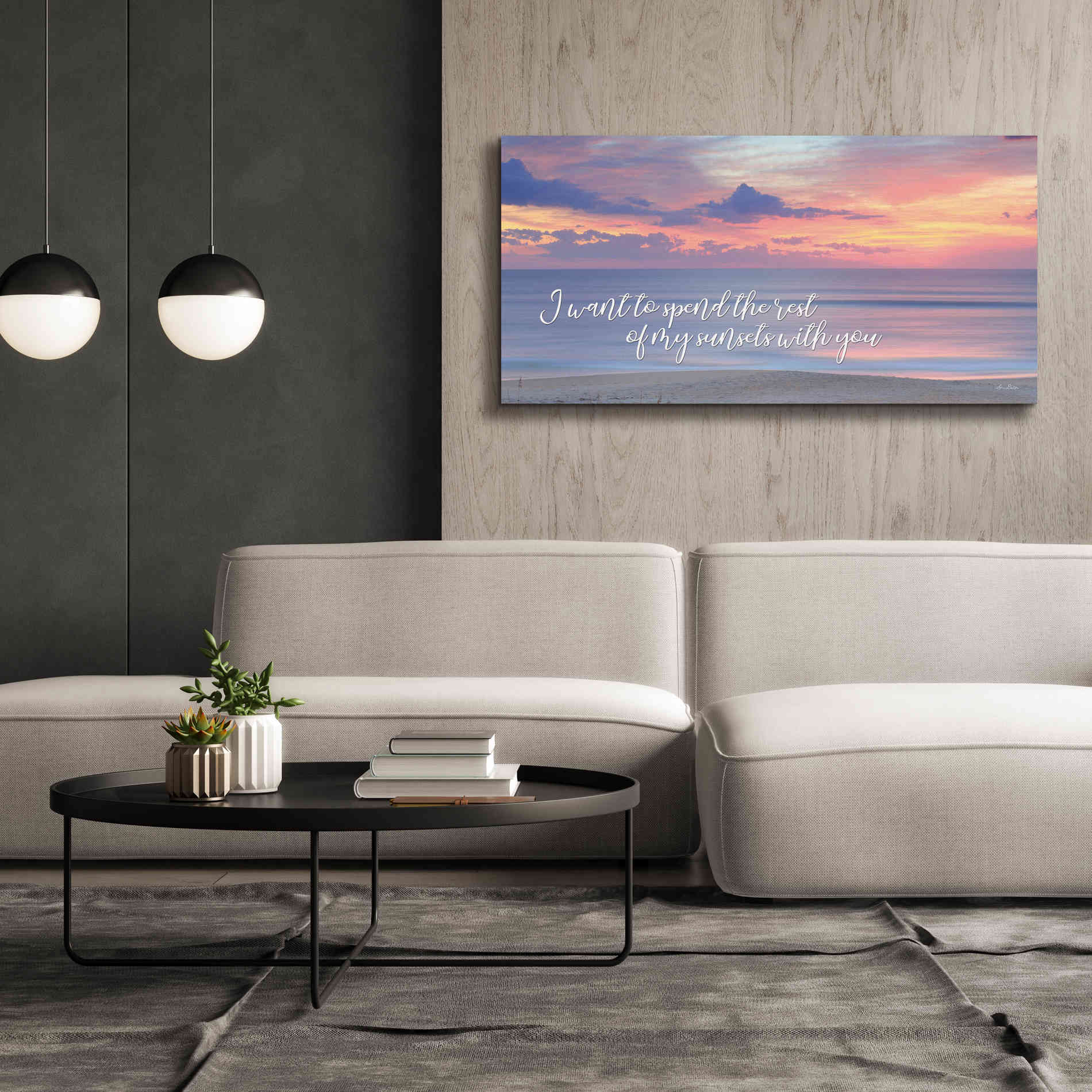 'Rest of My Sunsets II' by Lori Deiter, Canvas Wall Art,60 x 30