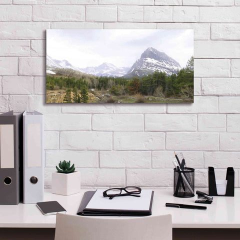 Image of 'Many Glacier Landscape' by Lori Deiter, Canvas Wall Art,24 x 12