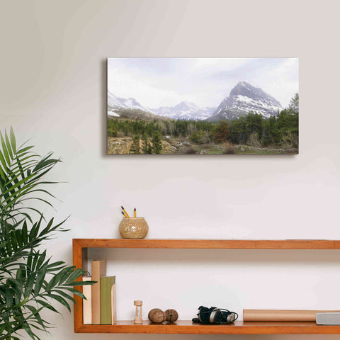 Image of 'Many Glacier Landscape' by Lori Deiter, Canvas Wall Art,24 x 12