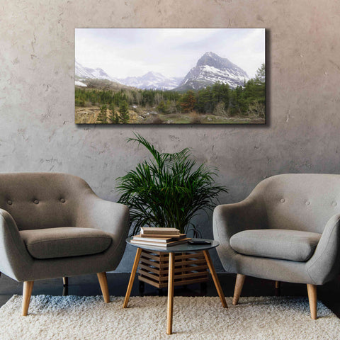 Image of 'Many Glacier Landscape' by Lori Deiter, Canvas Wall Art,60 x 30