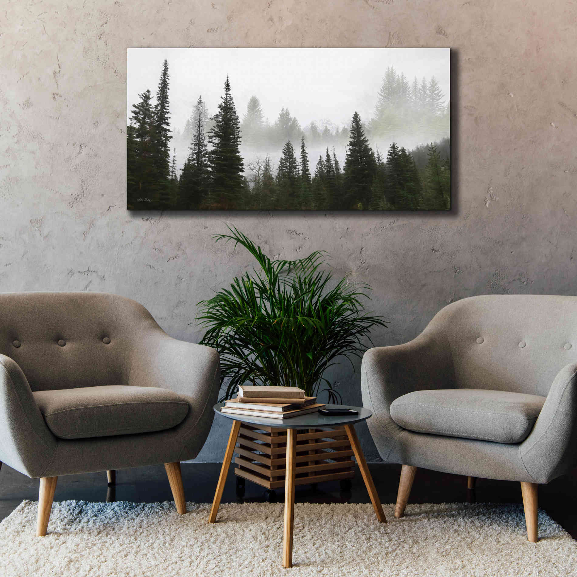 'Schwabachers Landing Trees' by Lori Deiter, Canvas Wall Art,60 x 30