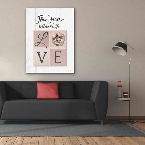 Image of 'This Home is Bless with Love' by Lori Deiter, Canvas Wall Art,40 x 54