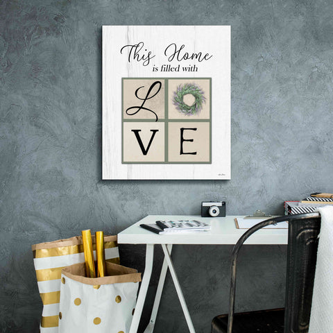Image of 'This Home is Filled with Love' by Lori Deiter, Canvas Wall Art,20 x 24