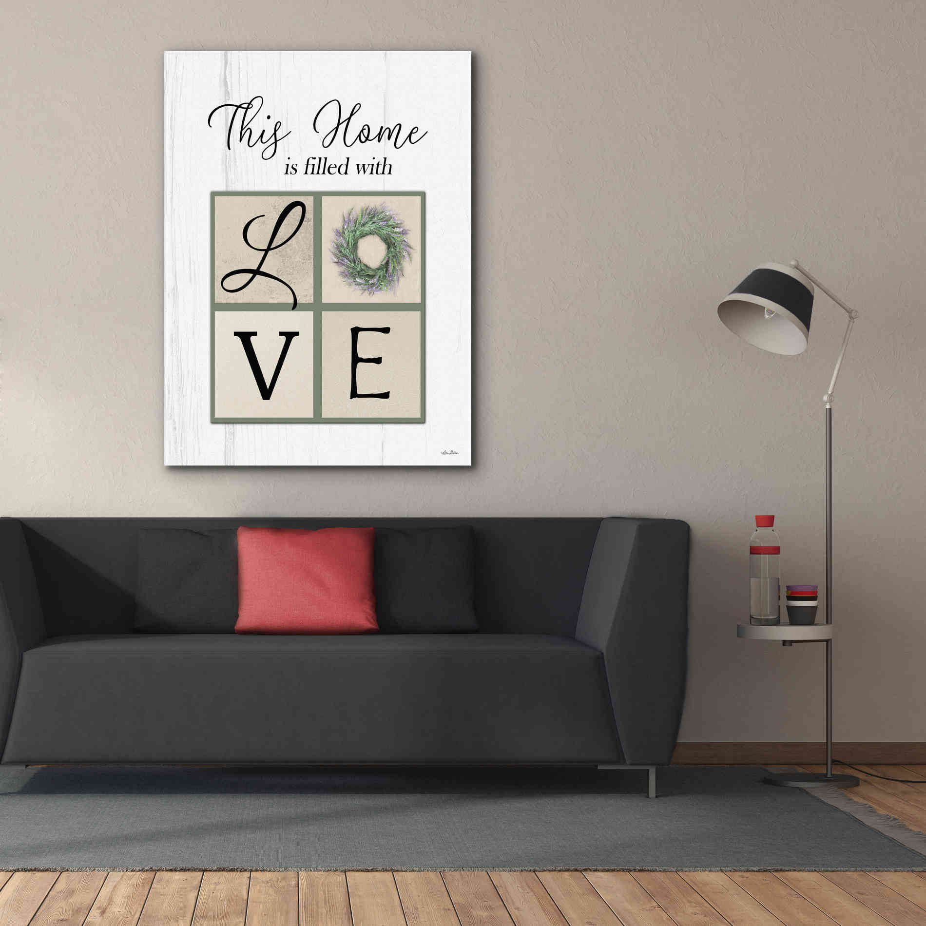 'This Home is Filled with Love' by Lori Deiter, Canvas Wall Art,40 x 54