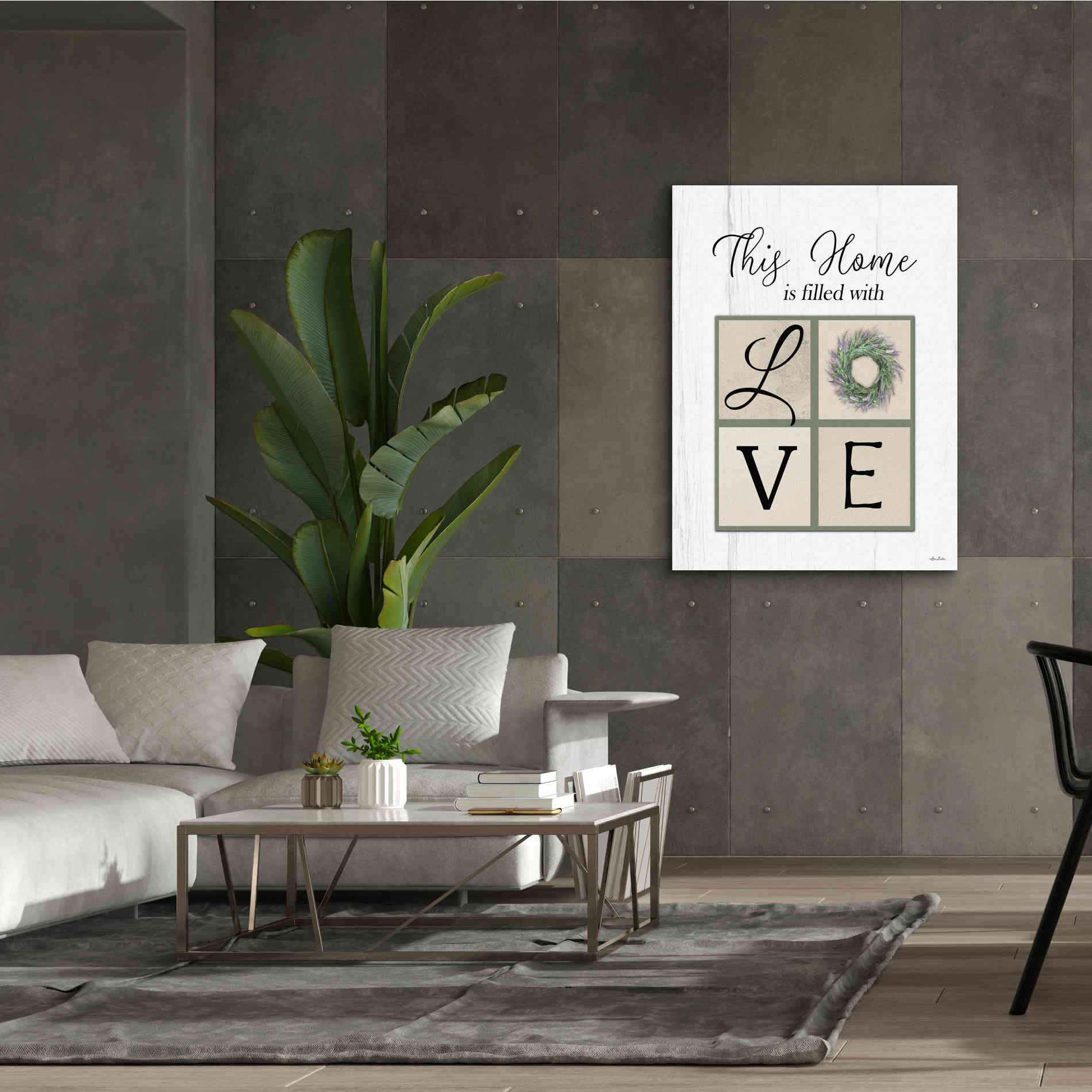 'This Home is Filled with Love' by Lori Deiter, Canvas Wall Art,40 x 54