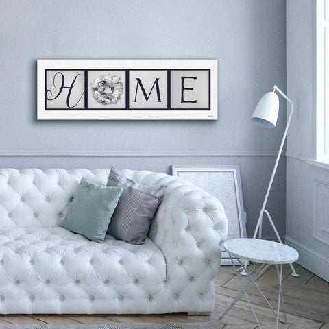 Image of 'Navy Blue Home' by Lori Deiter, Canvas Wall Art,60 x 20