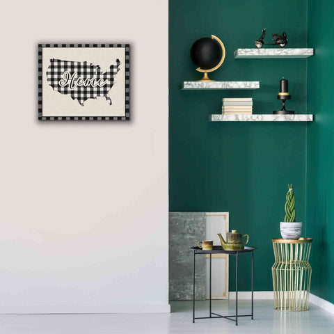 Image of 'USA Home Plaid' by Lori Deiter, Canvas Wall Art,24 x 20