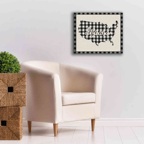 Image of 'USA Home Plaid' by Lori Deiter, Canvas Wall Art,24 x 20