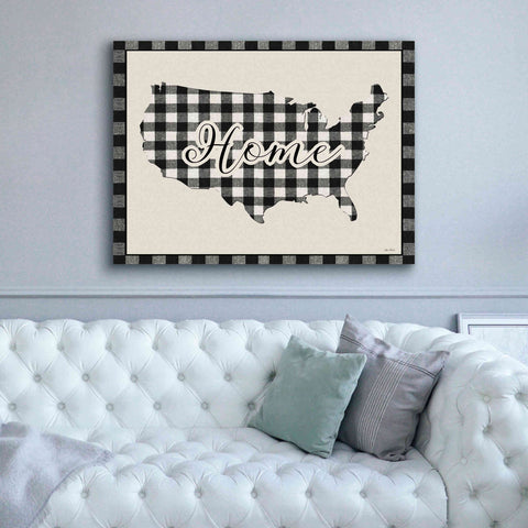 Image of 'USA Home Plaid' by Lori Deiter, Canvas Wall Art,54 x 40