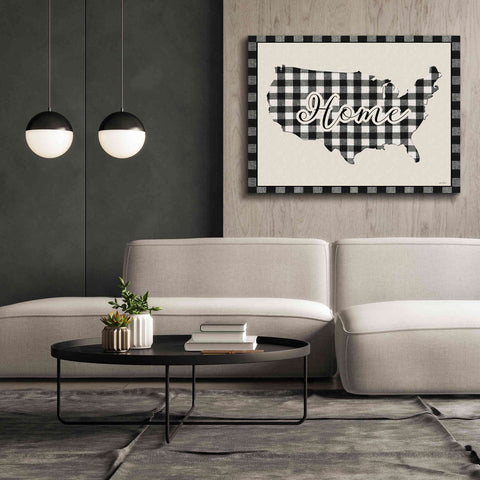 Image of 'USA Home Plaid' by Lori Deiter, Canvas Wall Art,54 x 40