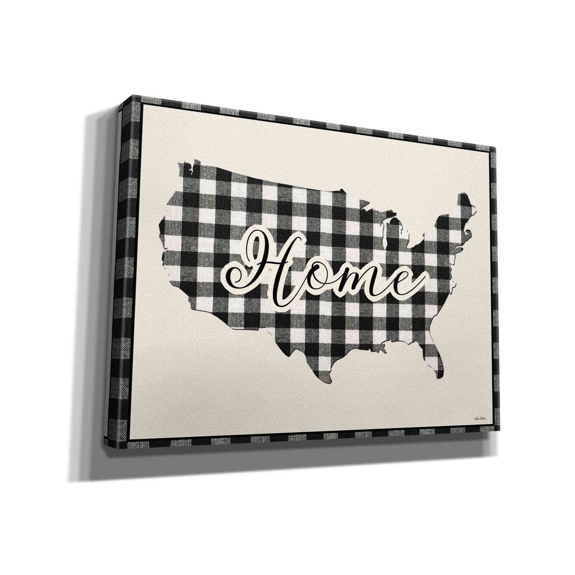 'USA Home Plaid' by Lori Deiter, Canvas Wall Art