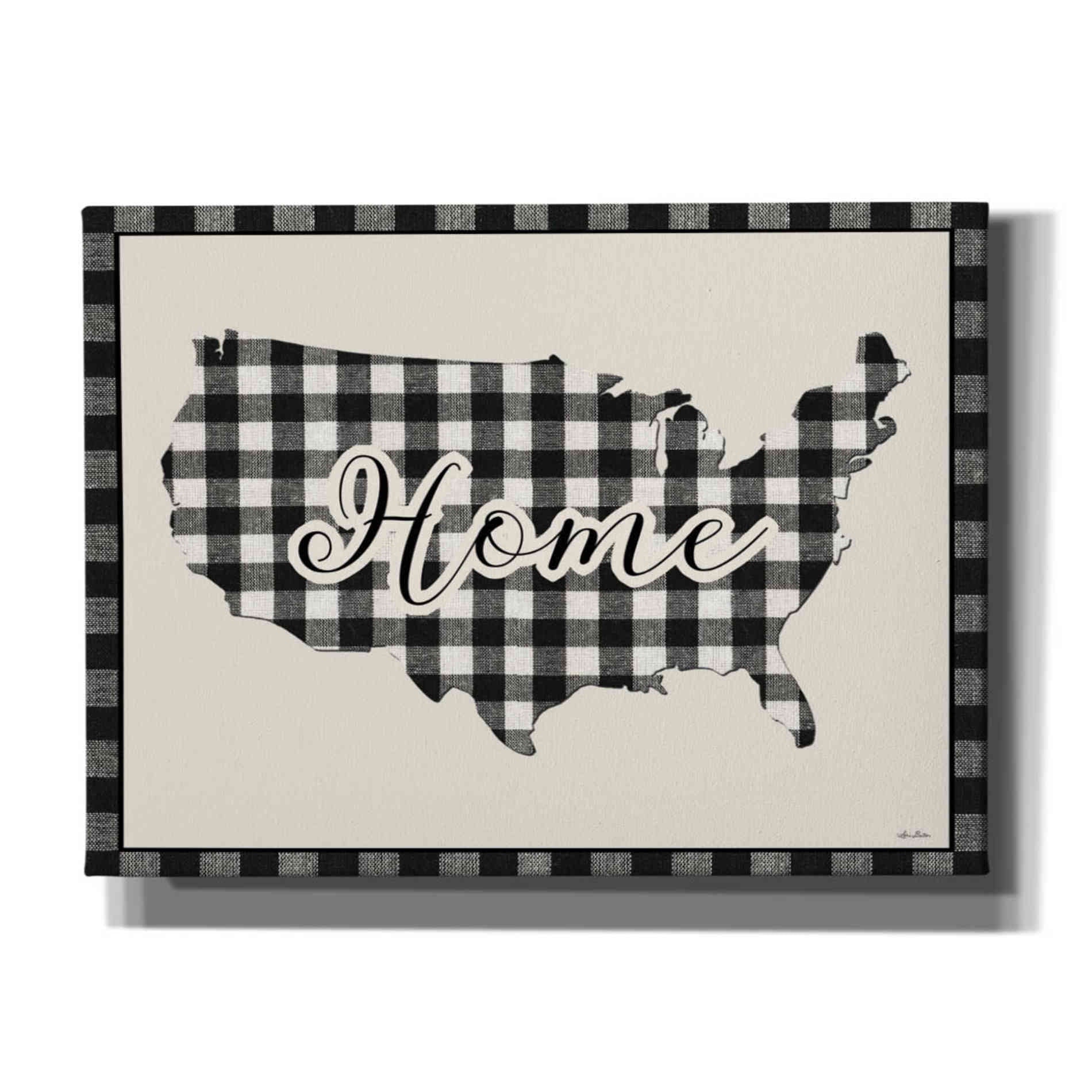 'USA Home Plaid' by Lori Deiter, Canvas Wall Art