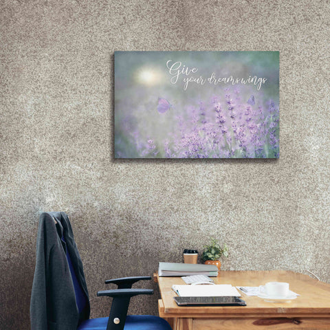 Image of 'Give Your Dreams Wings' by Lori Deiter, Canvas Wall Art,40 x 26