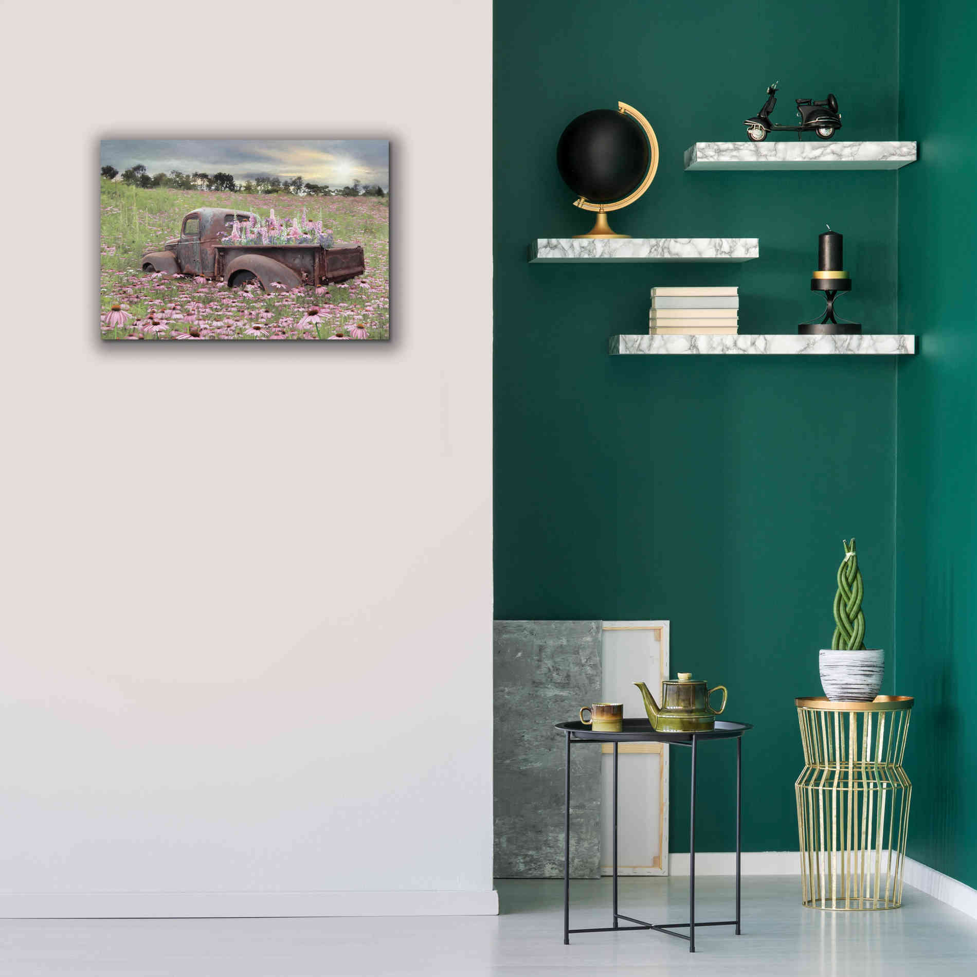 'Beauty and the Beast' by Lori Deiter, Canvas Wall Art,26 x 18