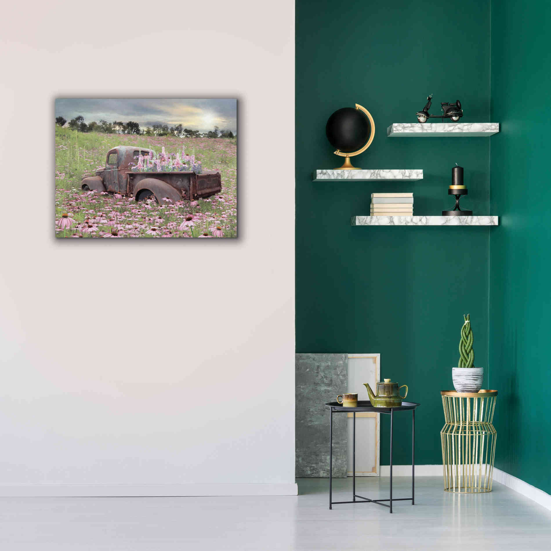 'Beauty and the Beast' by Lori Deiter, Canvas Wall Art,34 x 26