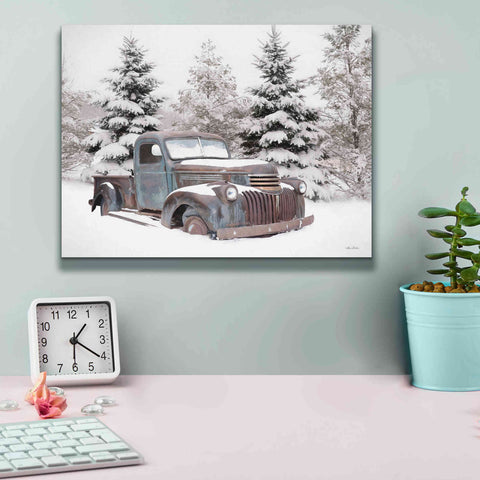 Image of 'Chevy at the Tree Farm' by Lori Deiter, Canvas Wall Art,16 x 12