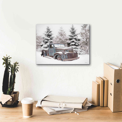 Image of 'Chevy at the Tree Farm' by Lori Deiter, Canvas Wall Art,16 x 12
