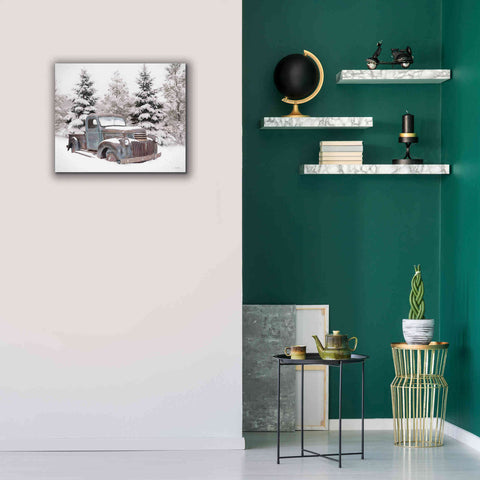 Image of 'Chevy at the Tree Farm' by Lori Deiter, Canvas Wall Art,24 x 20